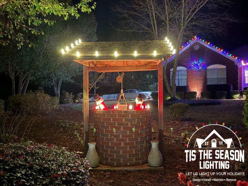 Multi-colored LED Christmas lighting service Multi-colored LED Christmas lighting service